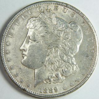 1889 P Morgan Silver Dollar Us Coin 7421 photo
