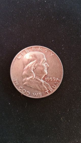 Circulated 1959 Franklin Half Dollar 90 Silver - Grade It Yourself photo