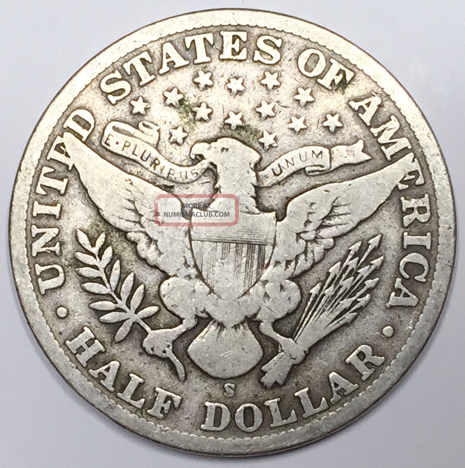 1909 - S 50c Barber Half Dollar 02