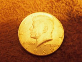 1969 D Silver Kennedy Half Dollar 50c photo