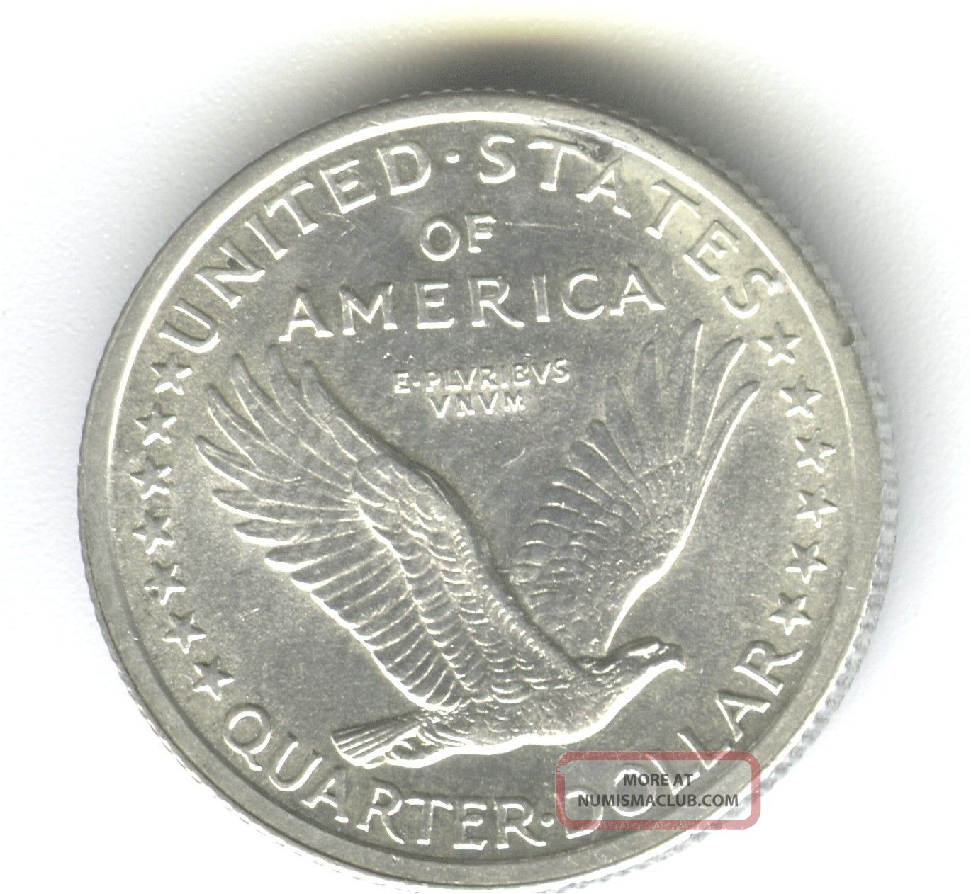 1917 Standing Liberty Quarter Type 1 Full Head 100 White