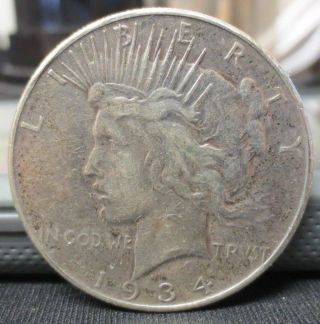 1934 - P Peace Dollar | F Details | You Grade | Usps photo