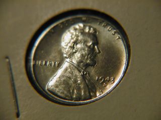 1943 - D Lincoln White Bu Uncirculated Coin - Take A Look photo