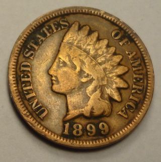 1899 Indian Head Penny Cent Y241 photo