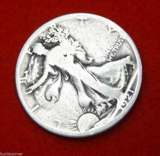 United States 1921 - S Walking Liberty Half Dollar W/ Good To Very Good Details photo