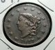 1817 1¢ Xf Coronet Matron Head Large One Cent Extra Fine Us Currency Coin Large Cents photo 2