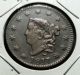 1817 1¢ Xf Coronet Matron Head Large One Cent Extra Fine Us Currency Coin Large Cents photo 4
