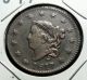 1817 1¢ Xf Coronet Matron Head Large One Cent Extra Fine Us Currency Coin Large Cents photo 6