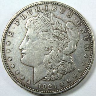 1921 D Morgan Silver Dollar Us Coin 7516 photo