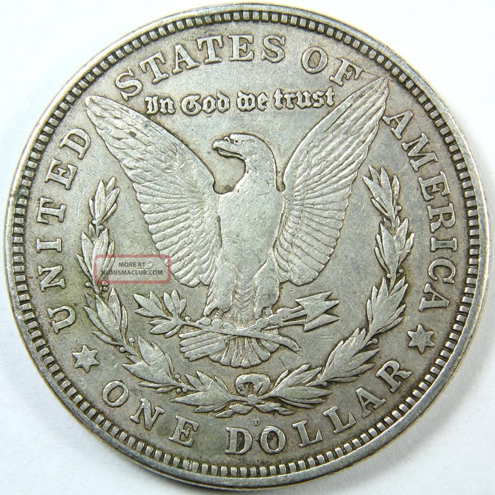 1921 D Morgan Silver Dollar Us Coin 7516