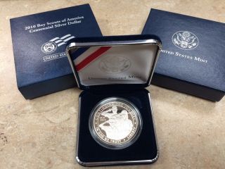 2010 Boy Scouts Of America Centenial Proof Silver Dollar photo