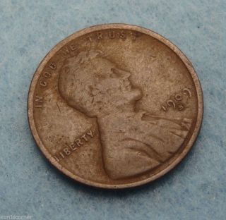 United States 1909 - S Lincoln Wheat Cent In Vg W/ 3/4 Wheat Stalks Show photo