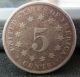 1874 Shield Nickel | Vg - F Details | You Grade | Usps Nickels photo 3