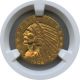 1908 $5 Indian Gold Coin Ist Year Of Issue Ngc Ms 62 Gold (Pre-1933) photo 1