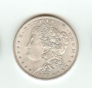 1896 Morgan Silver Dollar Circulated Ungraded photo