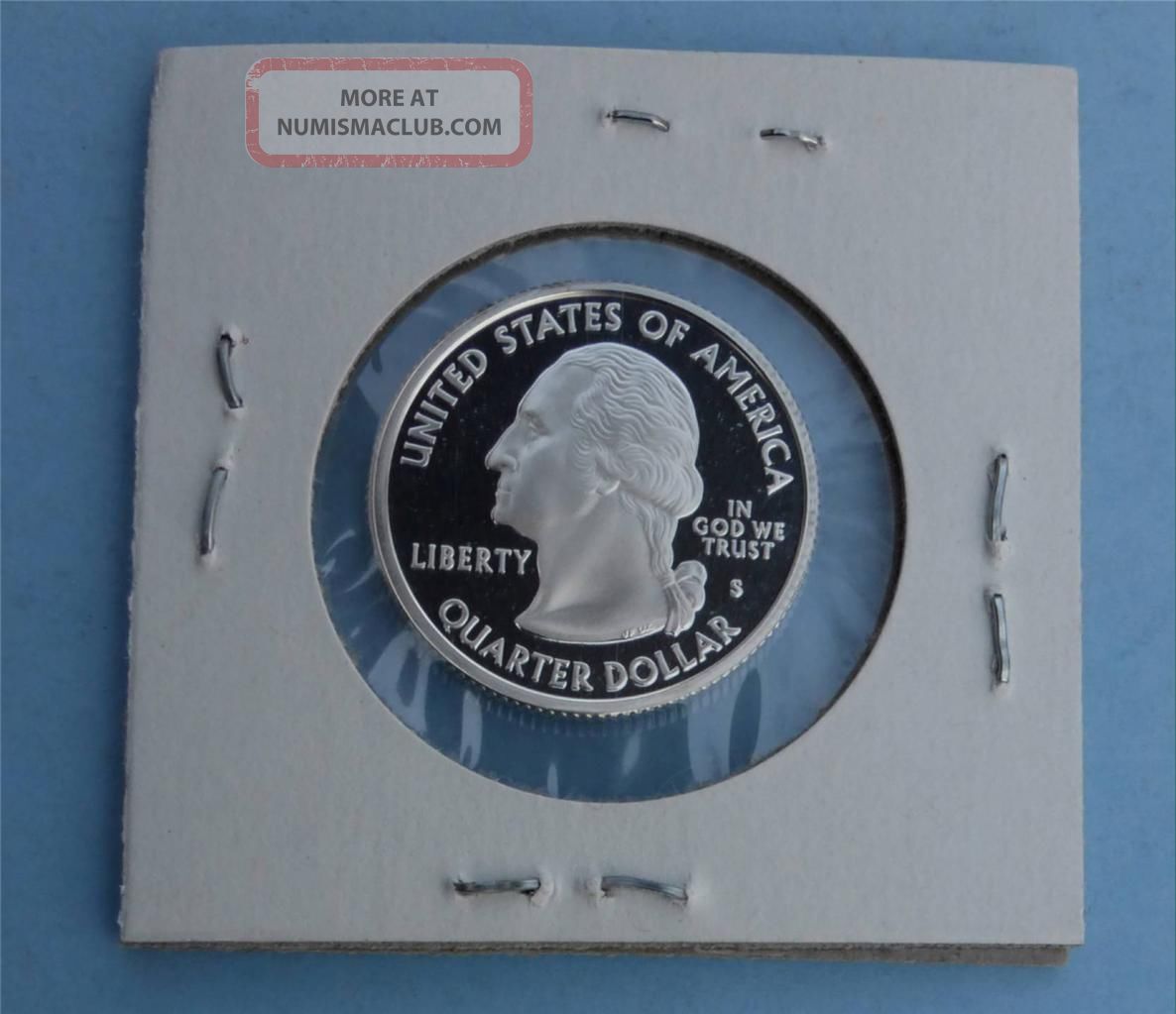 2004 S Michigan Deep Cameo Silver Quarter, Frosty D - Cam Great Lakes 