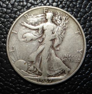 1937 S Walking Liberty Silver Half Dollar photo