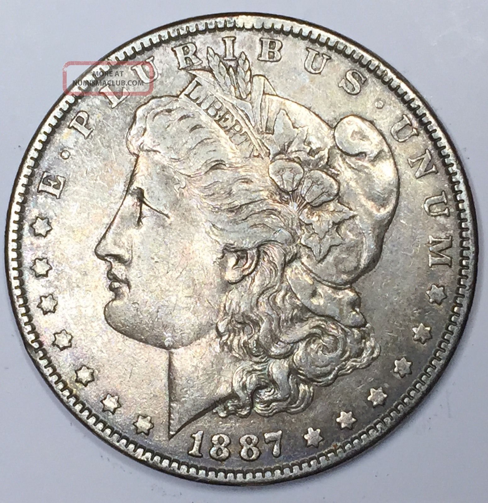 1887 1 Morgan Silver Dollar mrg0167 