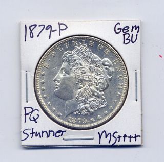 1879 - P Morgan Dollar Uncirculated Us Gem Pq Silver Coin Bu Unc Ms, photo
