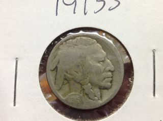 Key 1915 - S Buffalo Nickel Low Mintage Restored Date photo