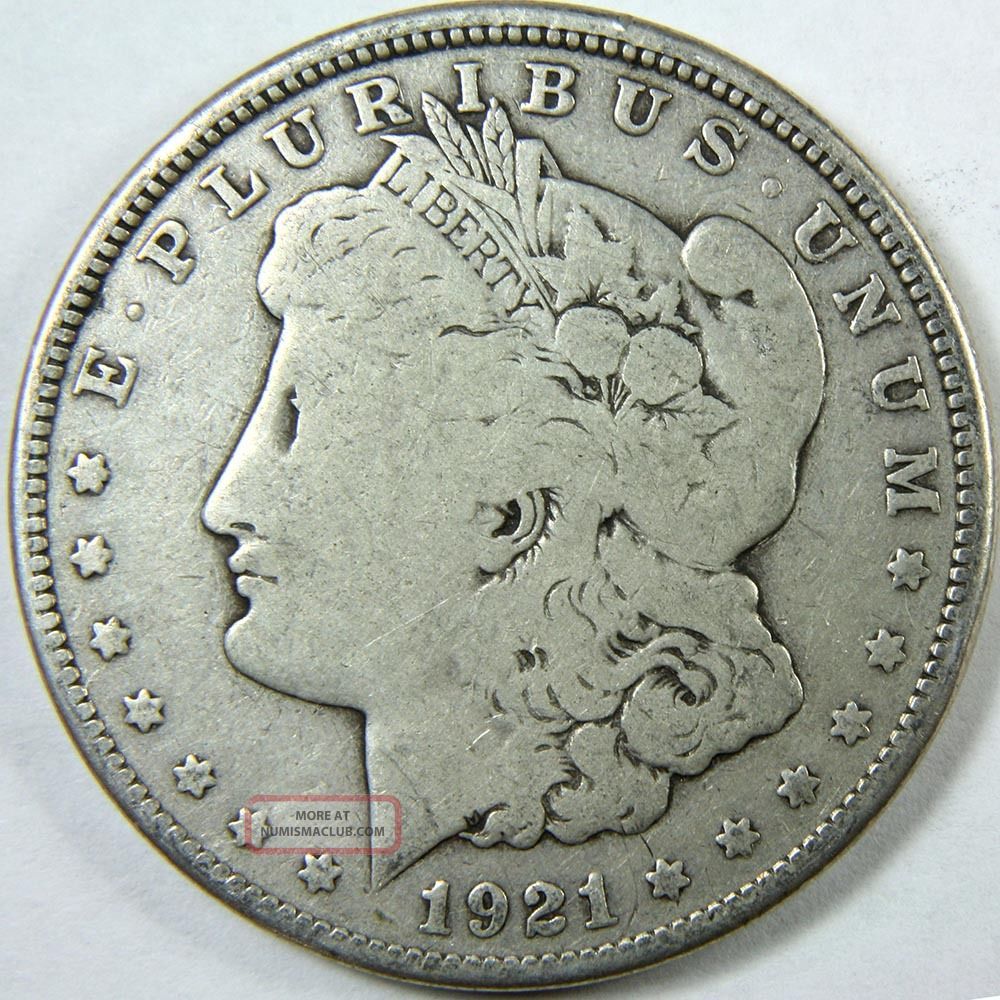 1921 D Silver Dollar Us Coin 7517