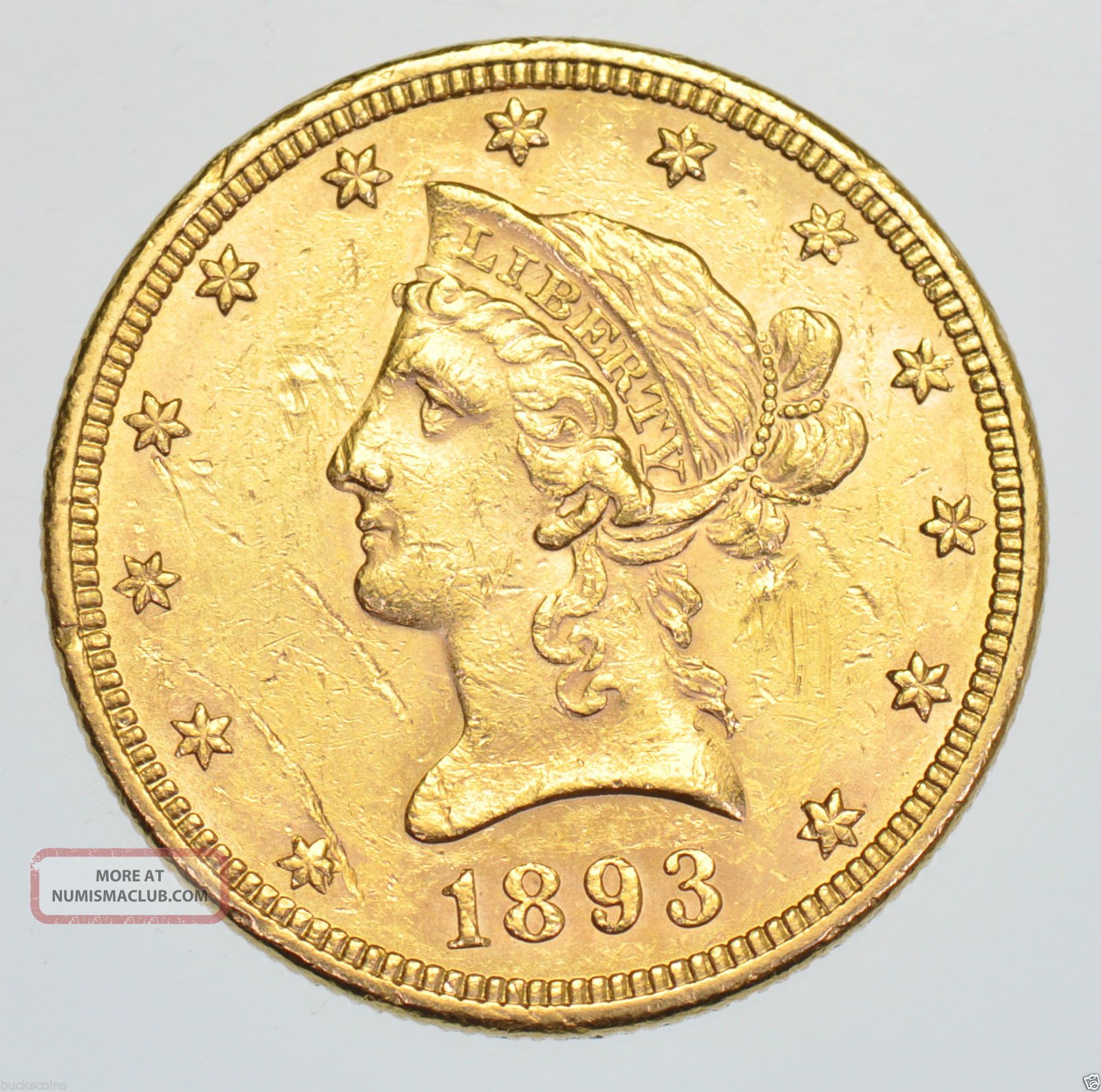 1895 s ten dollar gold coin