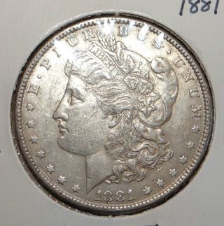 1881 P Morgan Silver Dollar photo