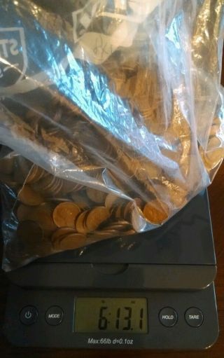 1000 Wheat Pennies Unserched/ Circulated. photo