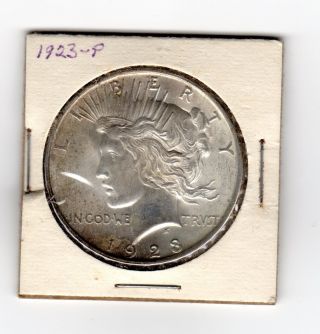 1923 P Peace Liberty Silver One Dollar Coin photo