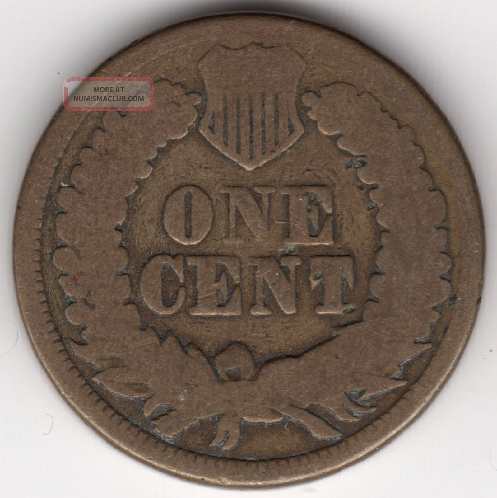1863 U. S. Indian Head One Cent Penny Coin