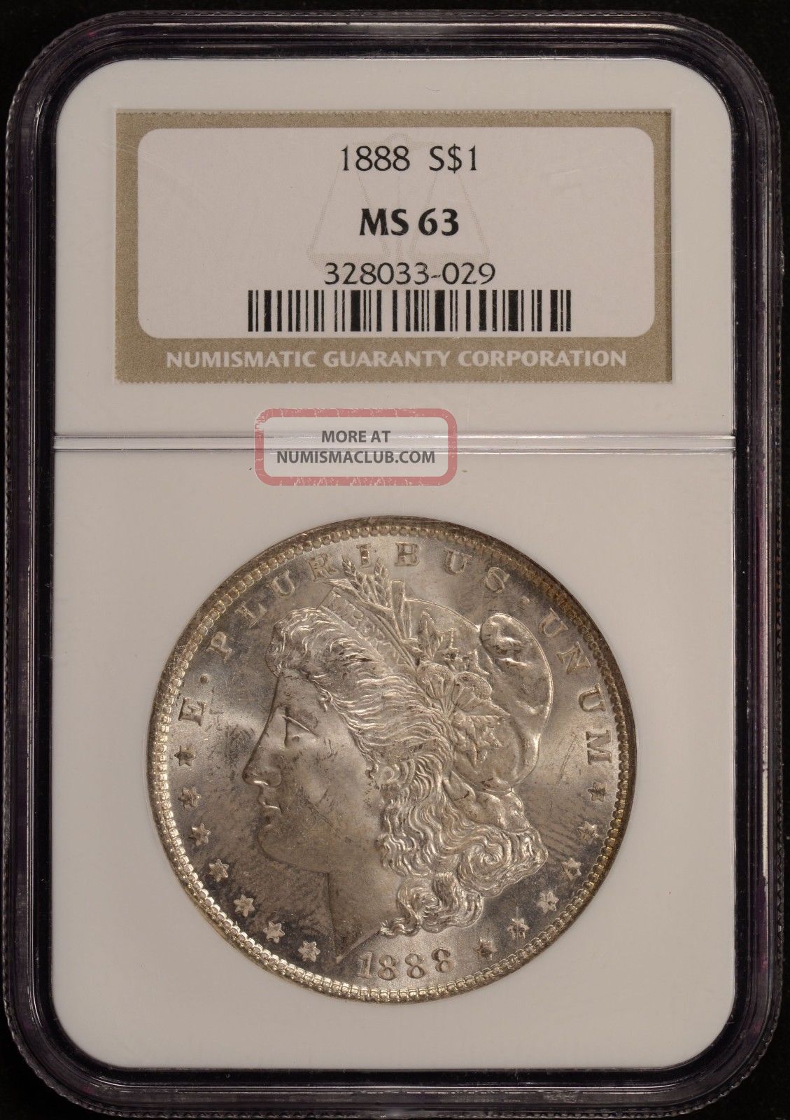 1888 $1 Morgan Silver Dollar Ngc Ms63