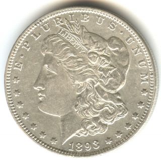 1893 O Morgan Dollar Luster Strike Full Feathers photo