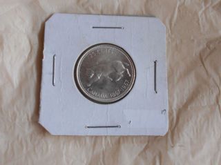 1967 Silver 25 Cent Die Rotation Please Judge Grade For Yourself photo