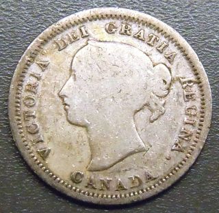 Canada Km 2,  1870 F1 W 1/1 Five Cents G,  To Vg (3 Photos) photo