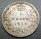 Canada Km 2,  1870 F1 W 1/1 Five Cents G,  To Vg (3 Photos) Coins: Canada photo 2