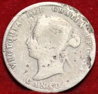 1882 - H Canada 25 Cents Silver Foreign Coin S/h photo
