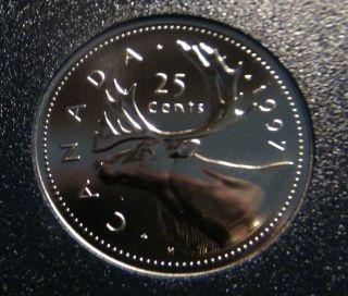 1997 Canada Specimen 25¢ Coin – Special Striking Canadian Twenty - Five Cents photo