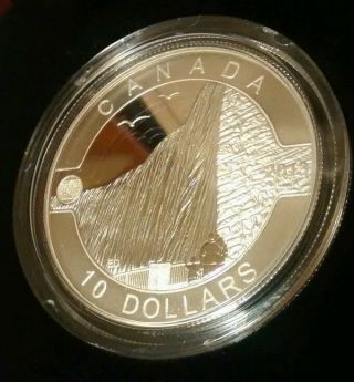 Canadian 2013 O Canada Series Niagara Falls $10 1/2 Oz Pure Silver Proof Coin photo