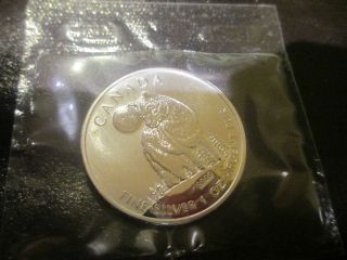 2011 Timber Wolf - 1 Oz Silver.  9999 Canada Coin - - Hard To Find photo