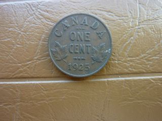 1925 Canadian Cent - Very Rare Date With Low Mintage photo