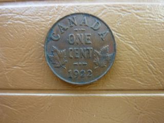 1922 Canada One Cent In - Rare - Low Mintage photo