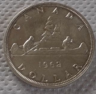 1962 Silver Dollar Canada Ungraded Coin photo