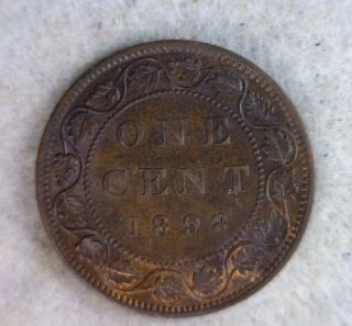 Canada Large Cent 1898h Uncirculated (stock 0663) photo