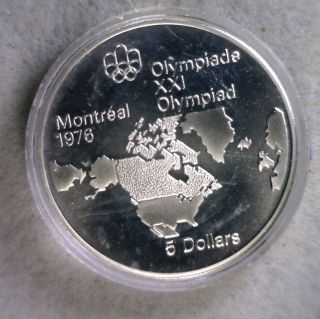 Canada $10 Dollars 1975 Proof Silver Olympics Commemorative Coin (stock 0236) photo