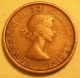 Error Coin 1957 Faded A In Gratia Young Queen Elizabeth Ii Canada Penny (n73) Coins: Canada photo 2