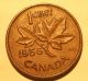 Error Coin 1956 Extra Metal Above B Elizabeth Ii Canada Penny S37 Coins: Canada photo 1