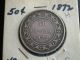 1872 - H Newfoundland Fifty 50 Cent Coin Half Dollar, .  925 Silver Coins: Canada photo 1