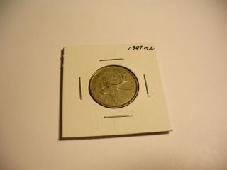 1947 Ml Canada Silver Quarter Dollar Canadian 25 Cent Piece Coin photo
