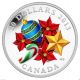 Perfect X ' Mas Gift 1oz Silver Venetian Glass Candy Cane - Holiday Season 1st Coin Coins: Canada photo 2
