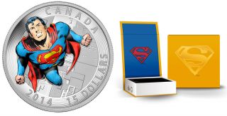 2014 Canada $15 Silver Superman Coin,  W/ Consecutive Certificate Number photo